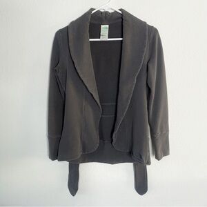 The North Face gray cotton tie back blazer jacket size xs